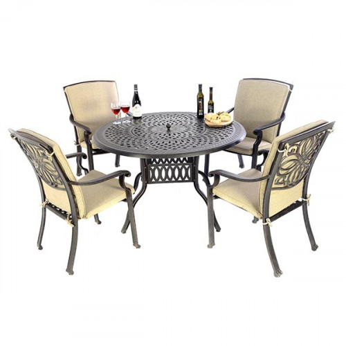 Kensington cast store aluminium dining set